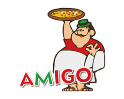 Amigo Pizza logo.